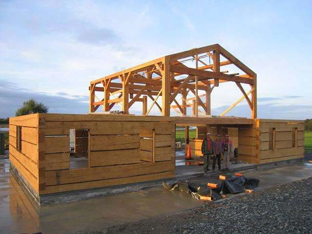 防腐木木屋建造
