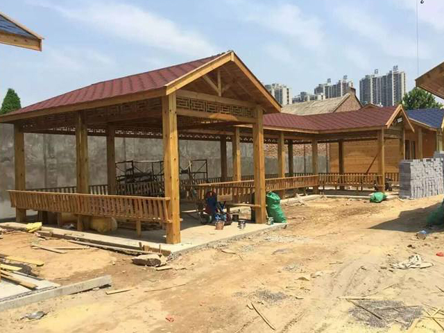 防腐木凉亭建造