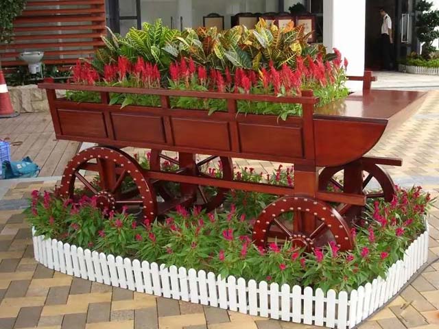 防腐木花箱制作